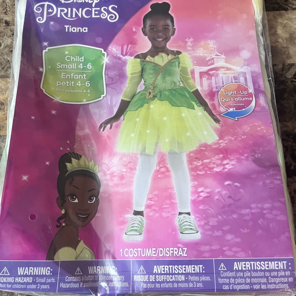 Spirit Disney Princess Tiana Costume - Green and Yellow